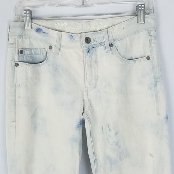 Madewell women 26x34 acid wash straight leg jeans - Picture 6 of 6
